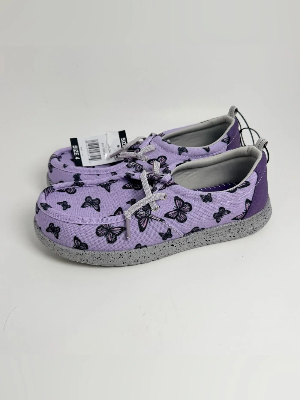 Eddie Bauer Kids Lavender Butterfly Sneakers